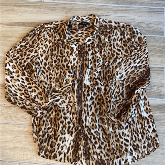 J. Crew Tops - JCrew leopard blouse